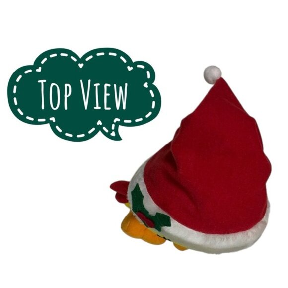 Tweety Bird Looney Tunes Plush Toy with Santa Hat 9” - Picture 8 of 16